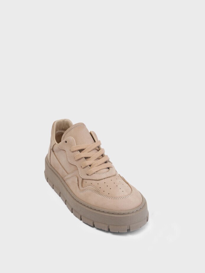 10367 KADIN AYAKKABI BEJ NUBUK - (1)