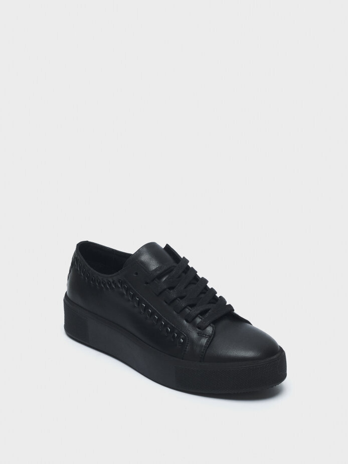 10392 KADIN SNEAKER AYAKKABI SİYAH - (1)