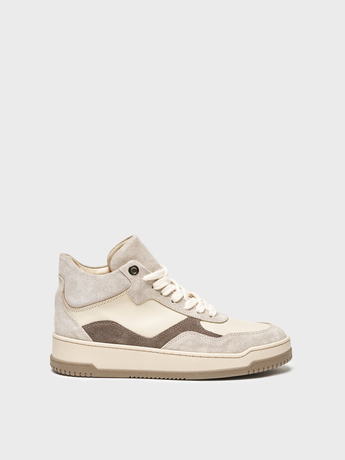 10393 KADIN AYAKKABI BEJ SÜET/BEJ DERİ - 