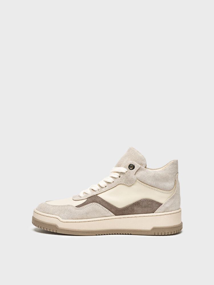 10393 KADIN AYAKKABI BEJ SÜET/BEJ DERİ - 3