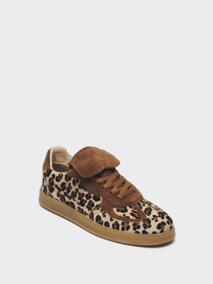 10395 KADIN AYAKKABI SNEAKER LEOPAR - (1)