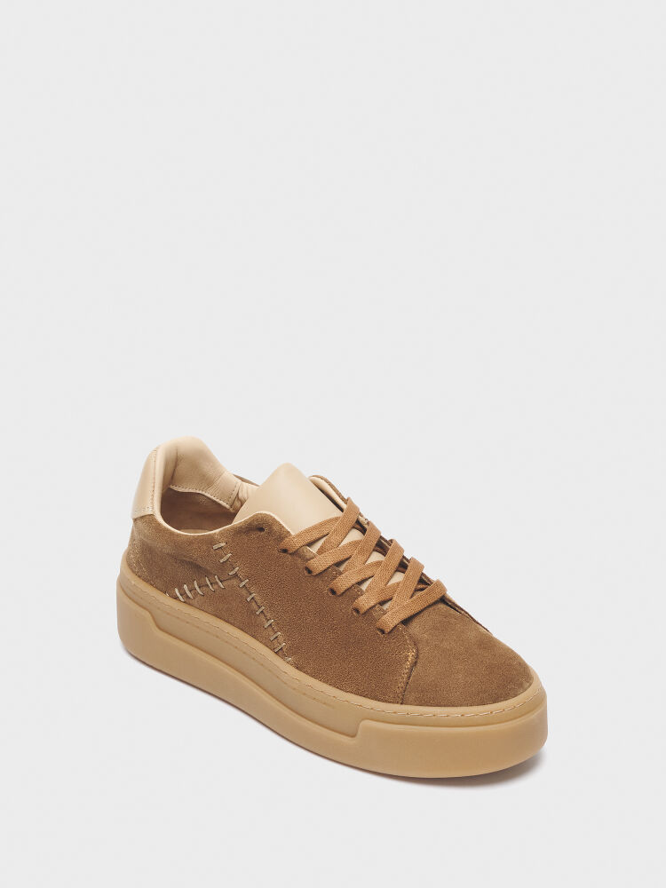 10399 KADIN AYAKKABI SNEAKER KAHVE SÜET - 2