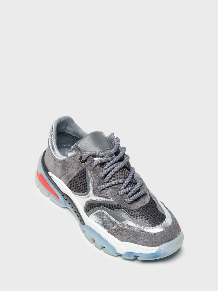 10402 KADIN SNEAKER AYAKKABI ANTRASİT SÜET - 2