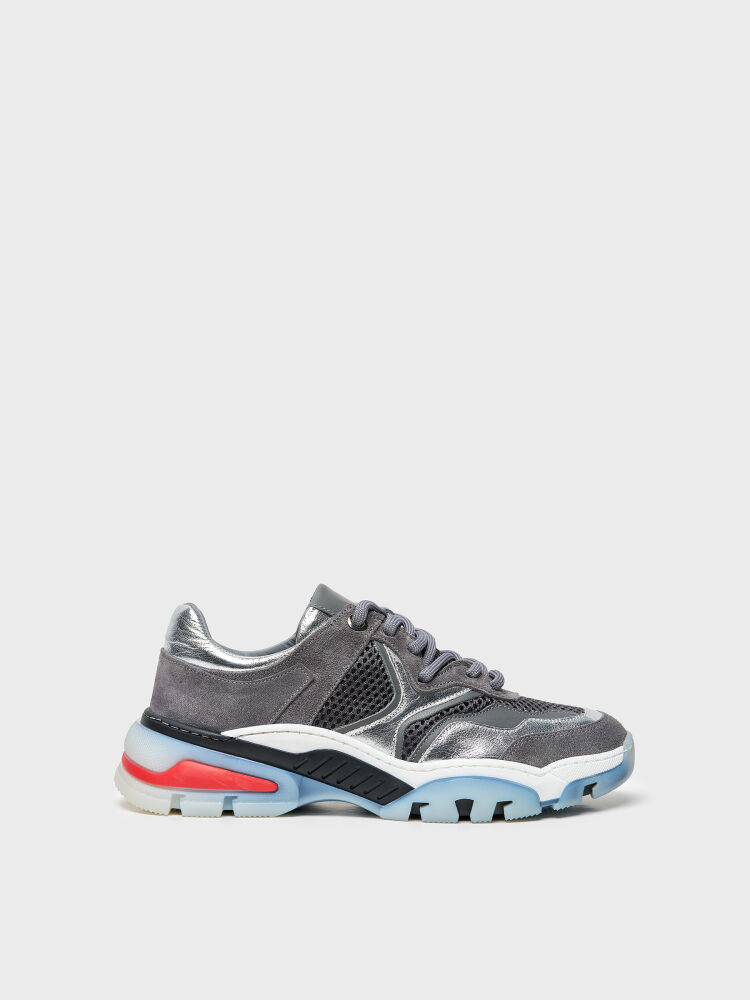 10402 KADIN SNEAKER AYAKKABI ANTRASİT SÜET - 1