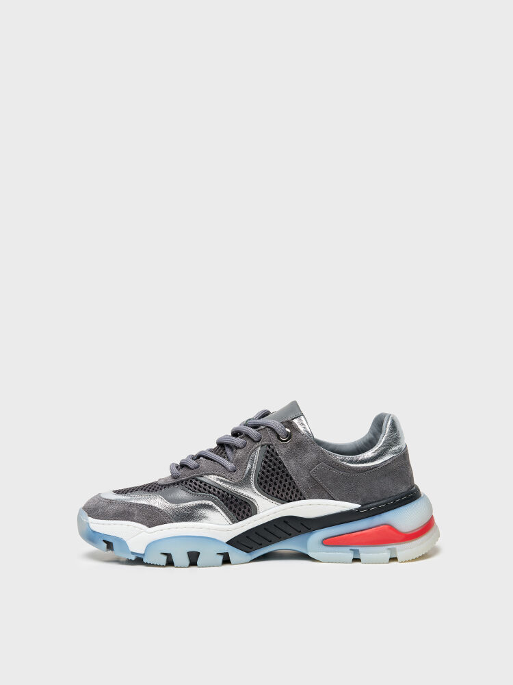 10402 KADIN SNEAKER AYAKKABI ANTRASİT SÜET - 3