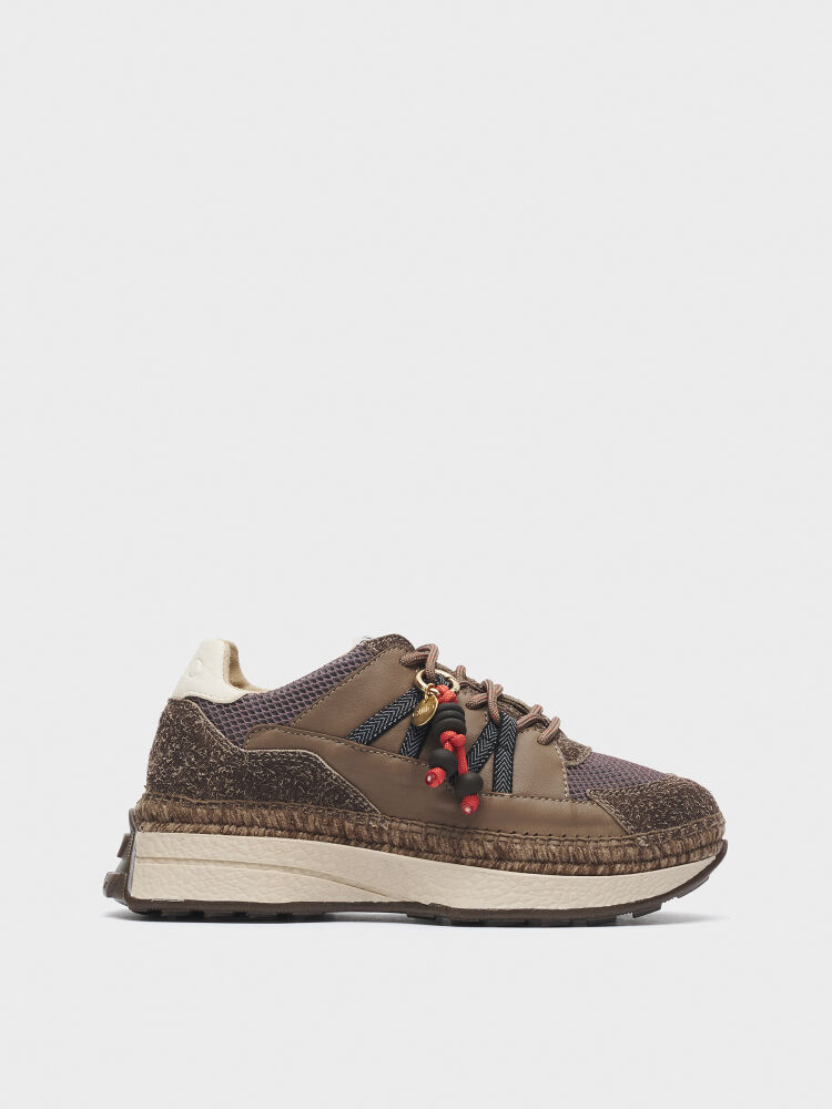 10404 KADIN SNEAKER AYAKKABI KAHVE - 1