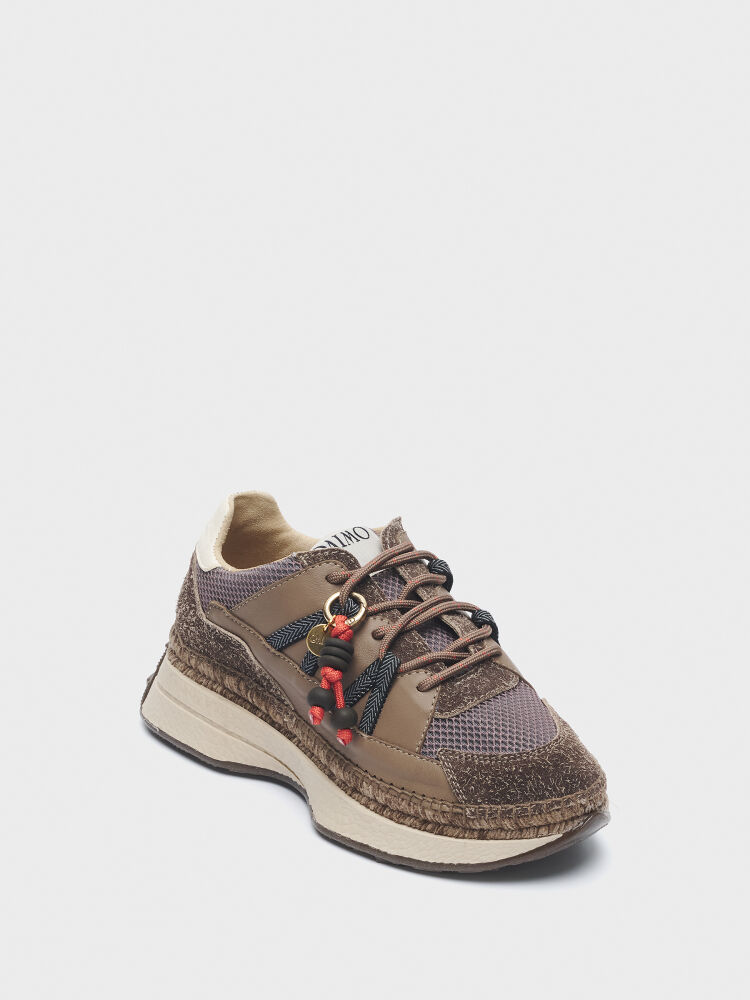 10404 KADIN SNEAKER AYAKKABI KAHVE - 2