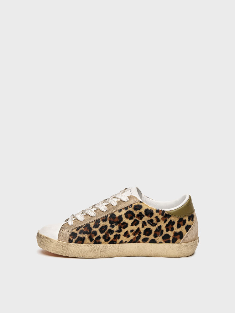 10408 KADIN SNEAKER AYAKKABI BEYAZ/LEOPAR - 3