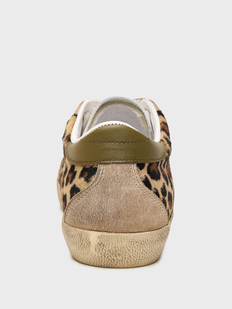 10408 KADIN SNEAKER AYAKKABI BEYAZ/LEOPAR - 4
