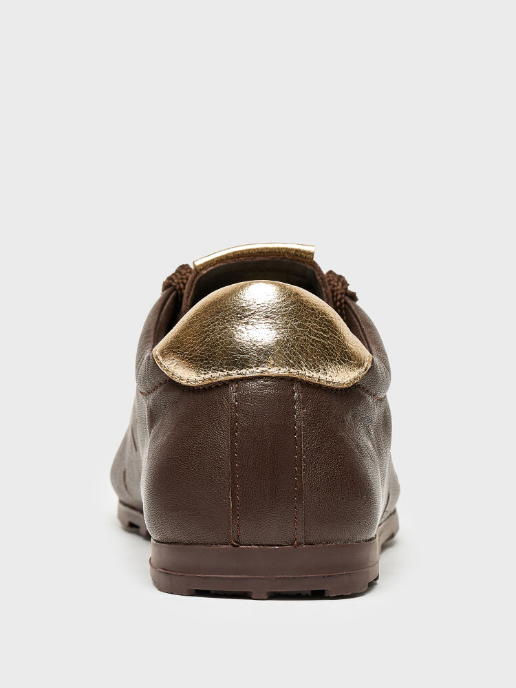 10410 KADIN SNEAKER AYAKKABI KAHVE/KAHVE SÜET - 4