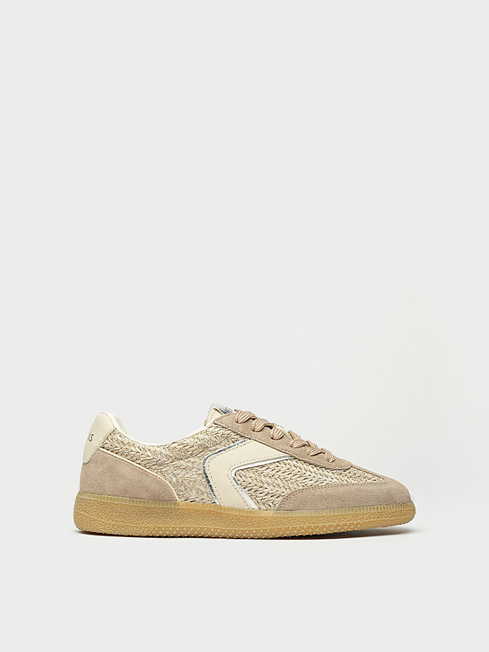 10411 KADIN SNEKAER AYAKKABI VİZON SÜET - 