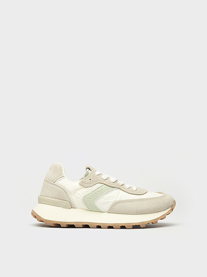 10414 KADIN SNEAKER AYAKKABI BEJ SÜET - 