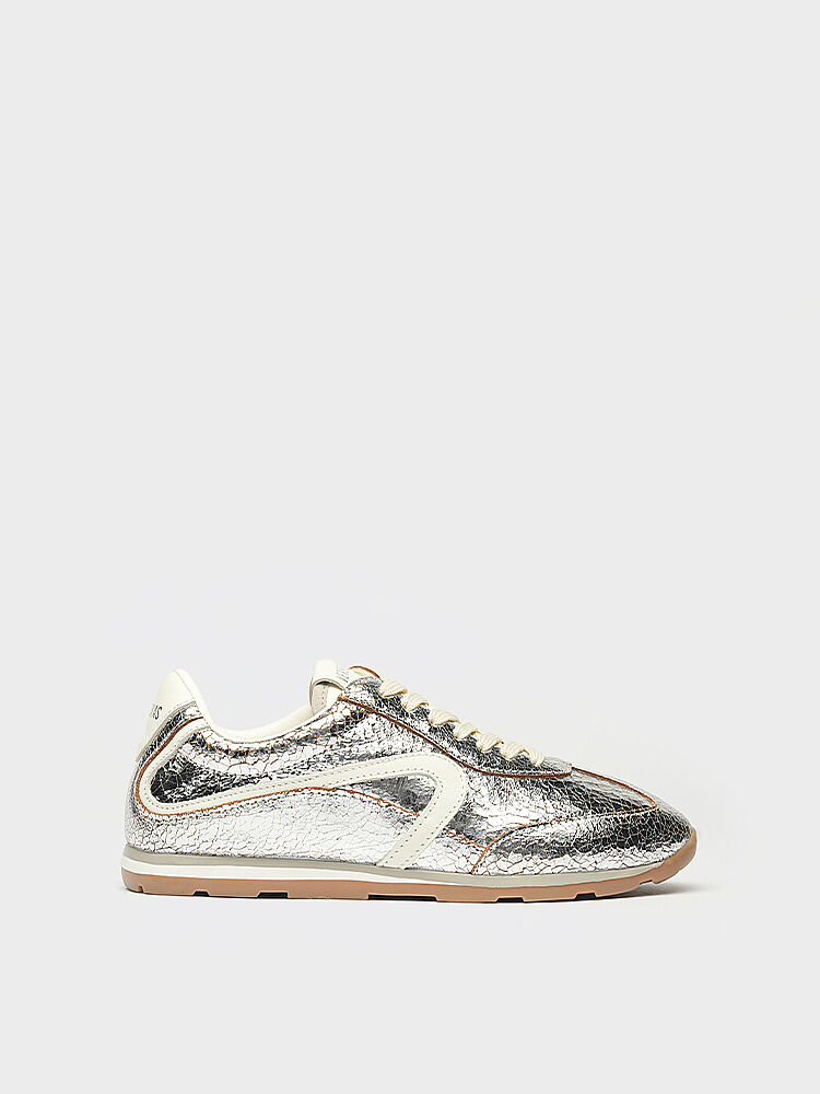 10415 KADIN SNEAKER AYAKKABI PLATİN - 1