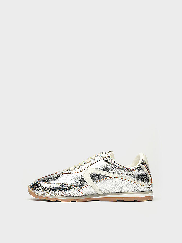 10415 KADIN SNEAKER AYAKKABI PLATİN - 3