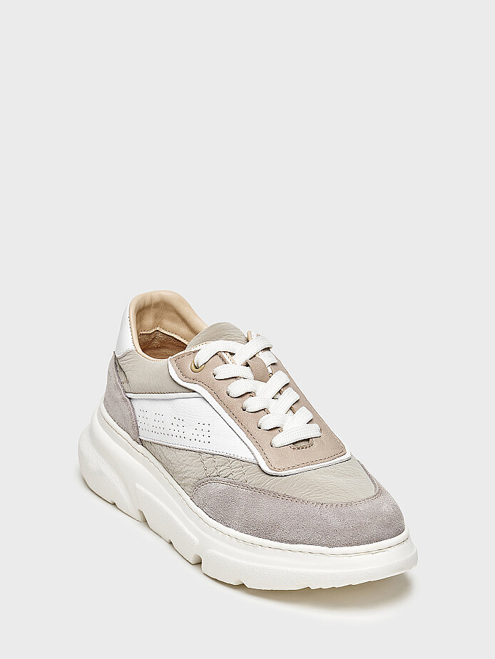 10416 KADIN SNEAKER AYAKKABI GRİ SÜET/GRİ - (1)