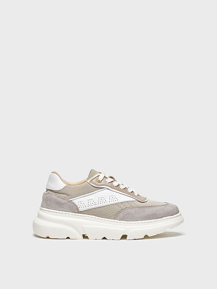 10416 KADIN SNEAKER AYAKKABI GRİ SÜET/GRİ - 1