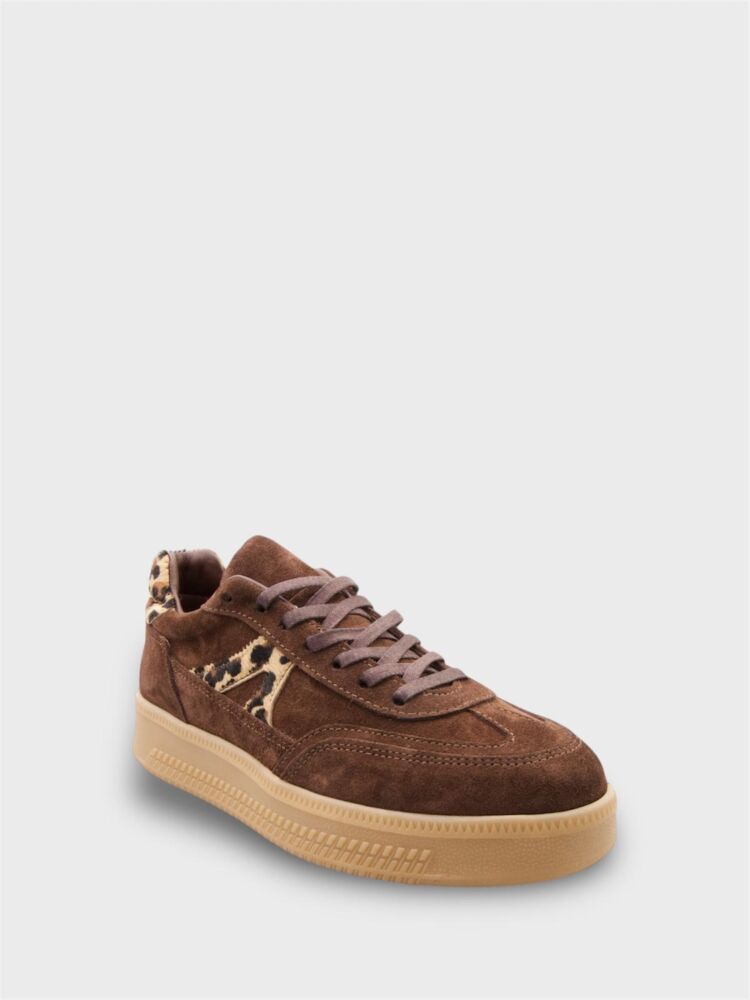 10421 KADIN SNEAKER AYAKKABI KAHVE SÜET/LEOPAR - 2