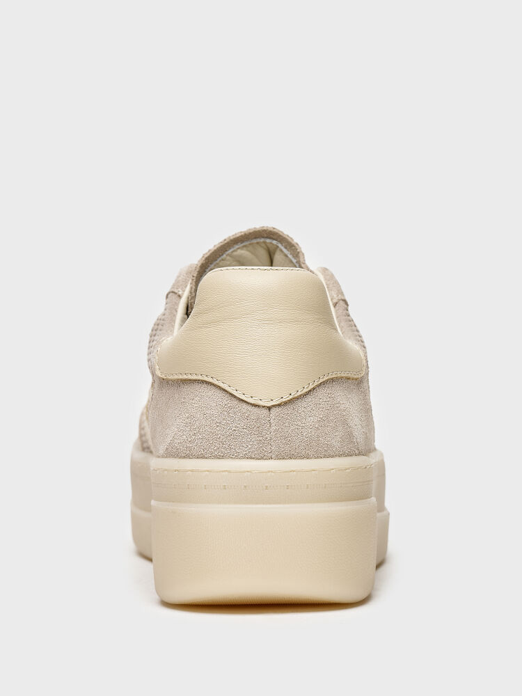 10424 KADIN SNEAKER AYAKKABI BUZ SÜET/BUZ DERİ - 4