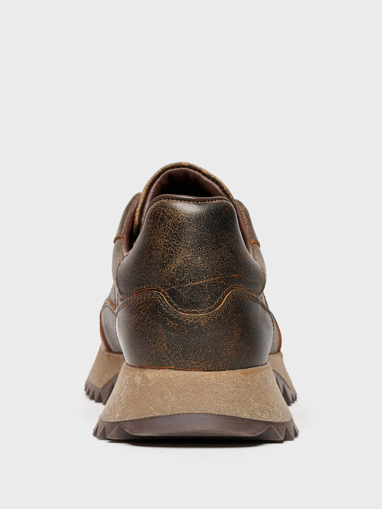 10425 KADIN SNEAKER AYAKKABI KAHVE - 3