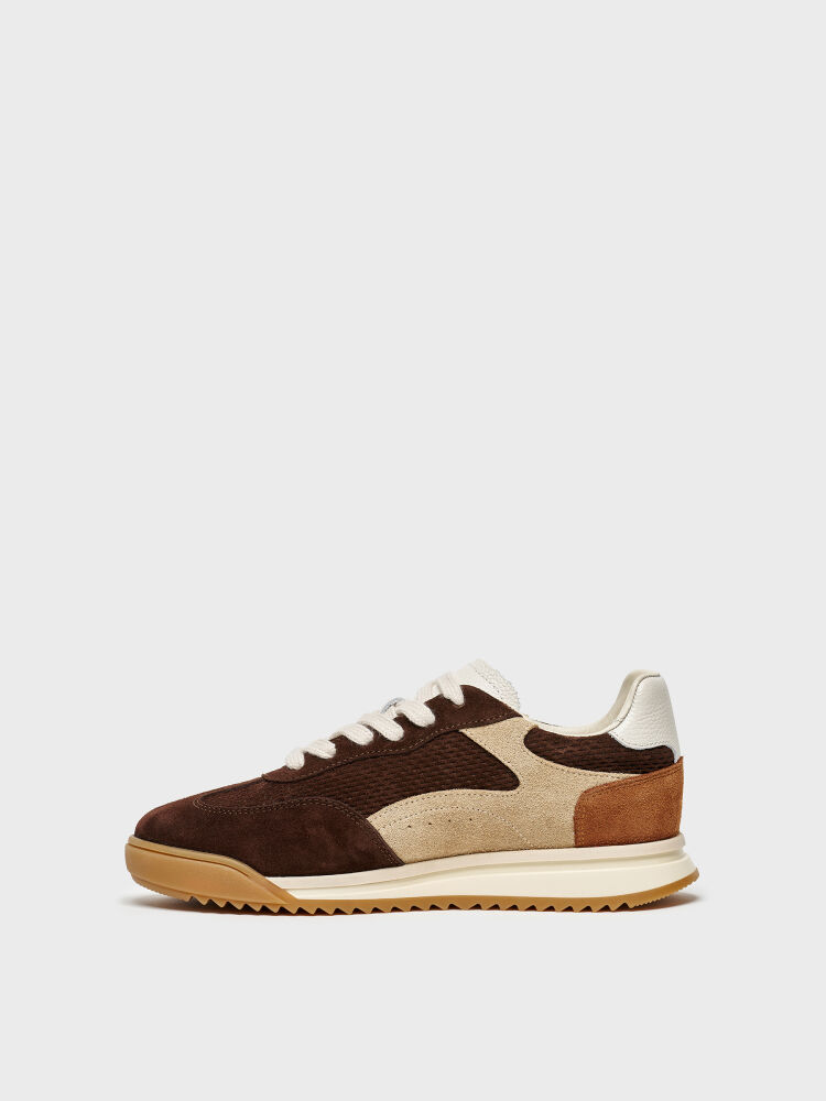 10427 KADIN SNEAKER AYAKKABI KAHVE SÜET/BEJ SÜET - 3