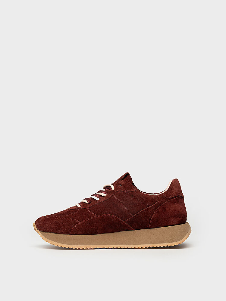 10432 KADIN SNEAKER AYAKKABI BORDO SÜET - 3