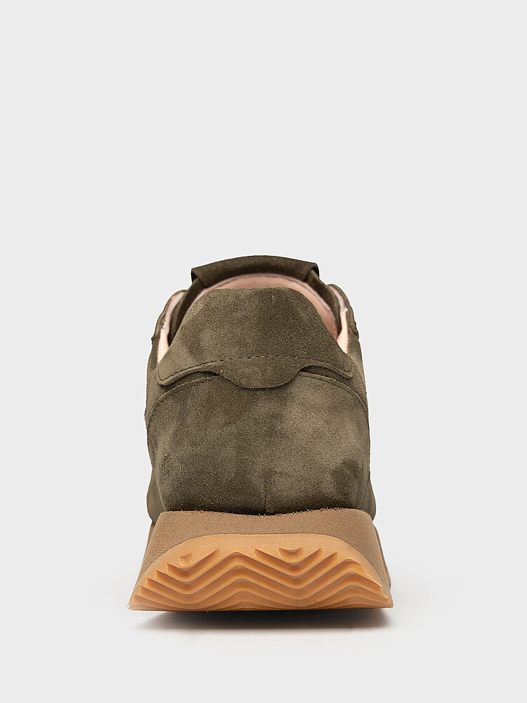 10432 KADIN SNEAKER AYAKKABI HAKİ SÜET - 4