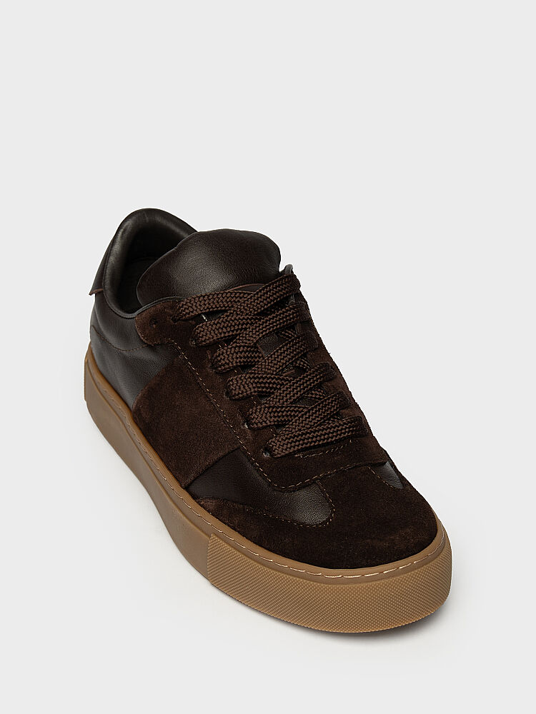 10433 KADIN SNEAKER AYAKKABI KAHVE SÜET/KAHVE - 2