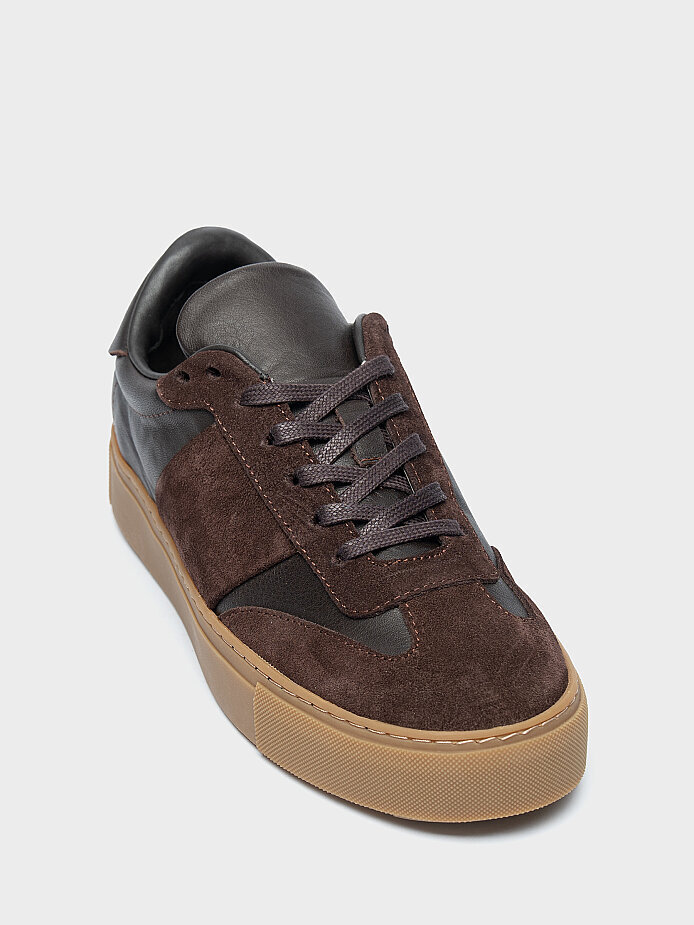 10433 KADIN SNEAKER AYAKKABI KAHVE SÜET/KAHVE - (1)