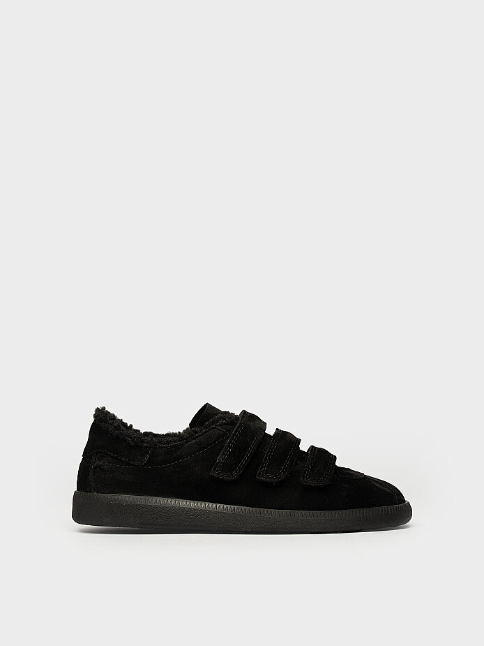10434 KADIN SNEAKER AYAKKABI SİYAH SÜET - 