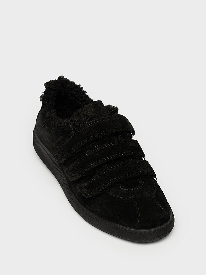 10434 KADIN SNEAKER AYAKKABI SİYAH SÜET - (1)