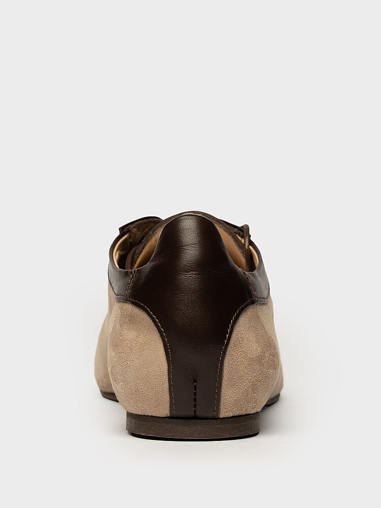 10441 KADIN LOAFER AYAKKABI VİZON SÜET/KAHVE - 4
