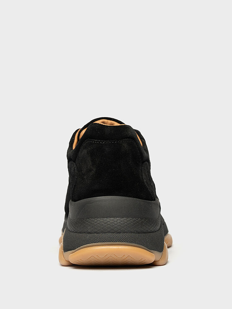 10444 KADIN SNEAKER AYAKKABI SİYAH SÜET - 4