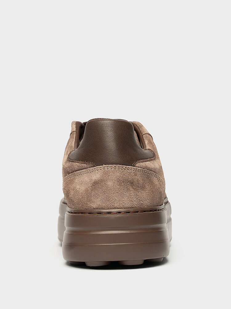 10446 KADIN SNEAKER AYAKKABI VİZON SÜET - 4