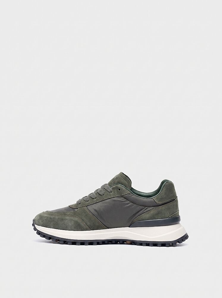 10448 KADIN SNEAKER AYAKKABI YEŞİL SÜET - 3