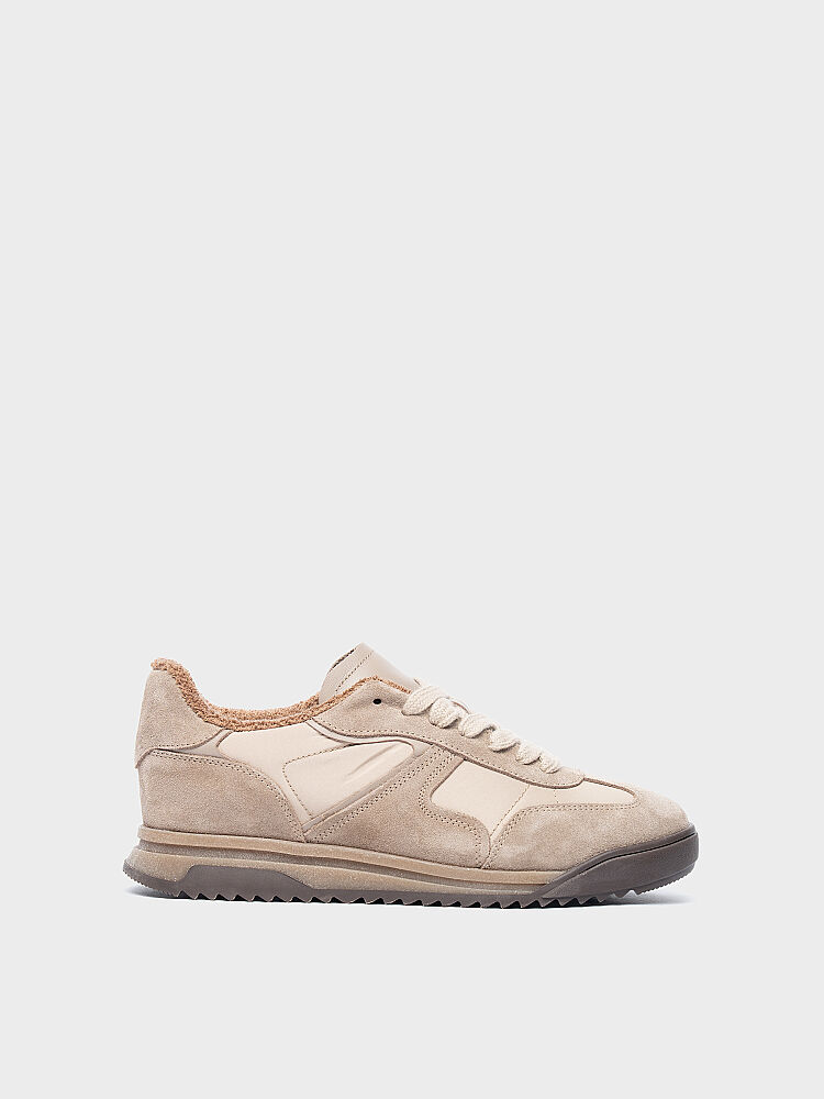 10449 KADIN SNEAKER AYAKKABI VİZON SÜET - 1