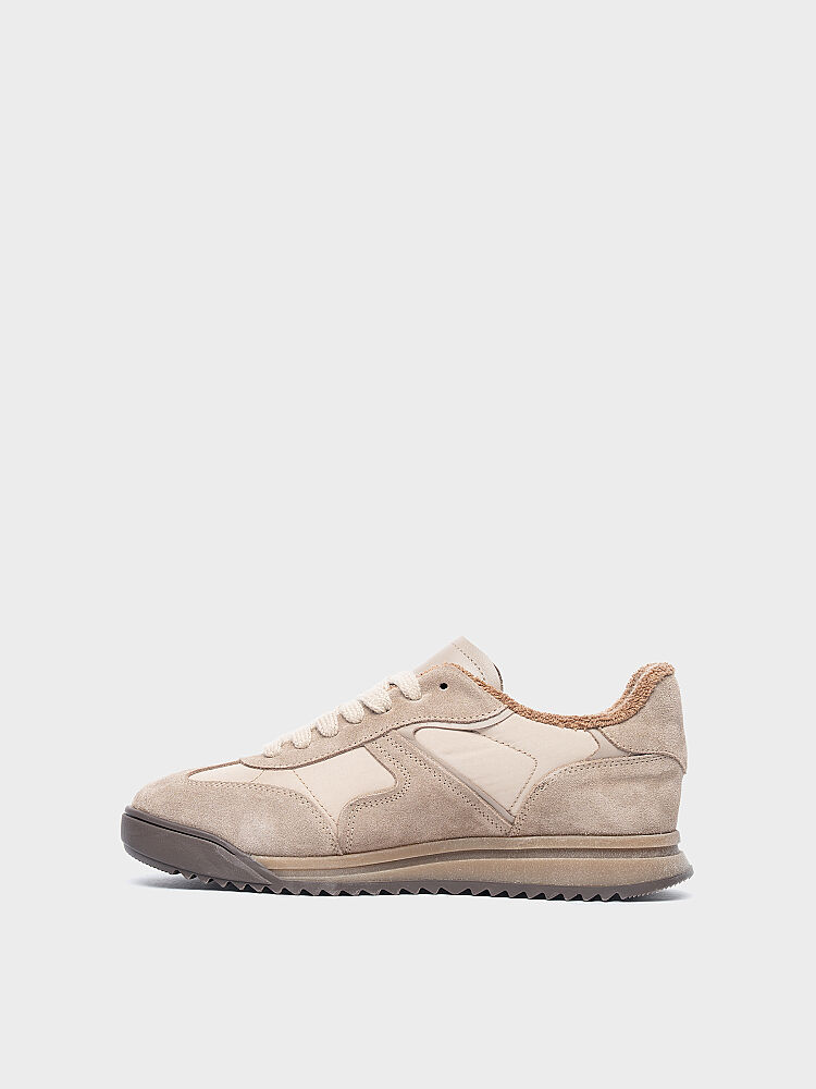10449 KADIN SNEAKER AYAKKABI VİZON SÜET - 3
