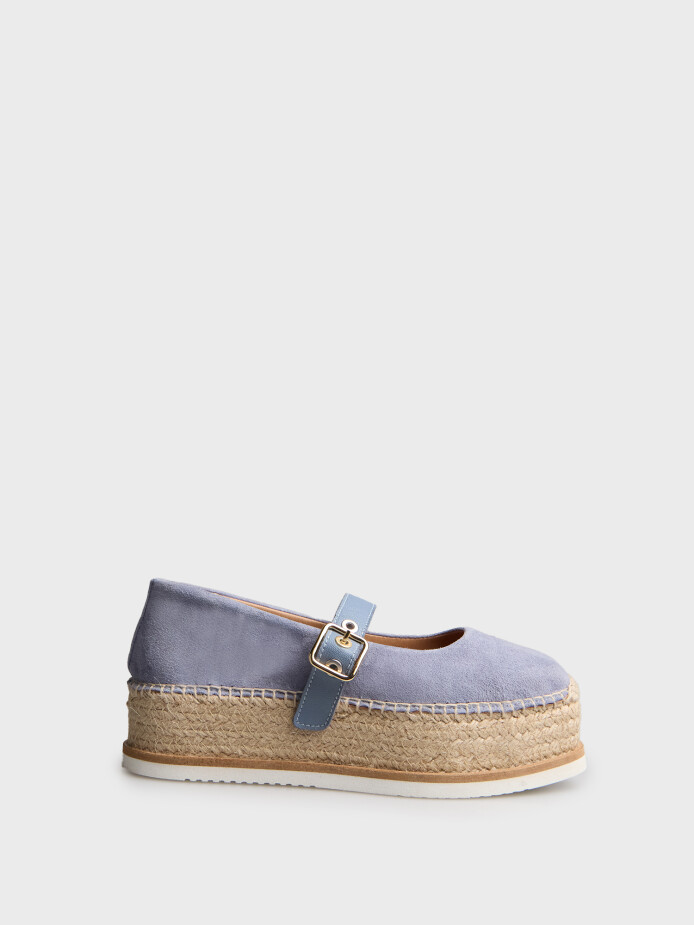 15196 KADIN AYAKKABI MAVİ SÜET - 