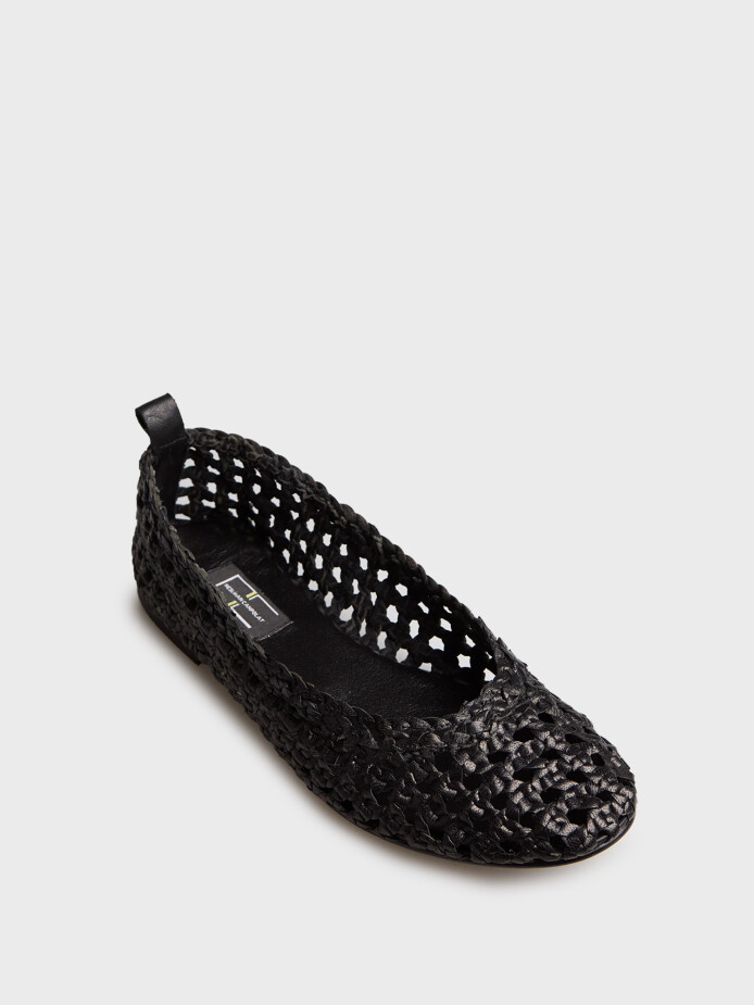 15204 KADIN AYAKKABI SİYAH ÖRGÜ - (1)