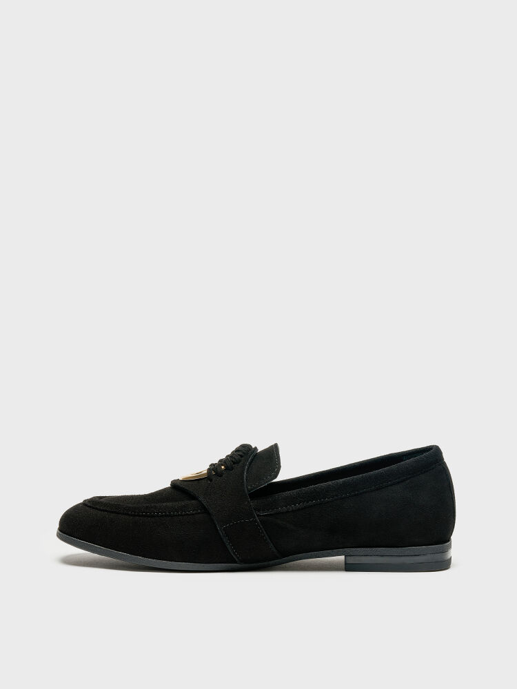 15210 KADIN LOAFER SİYAH SÜET - 3