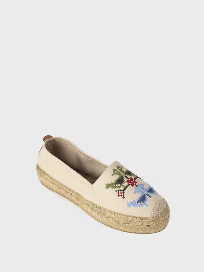 15226 KADIN AYAKKABI BEJ KETEN - (1)