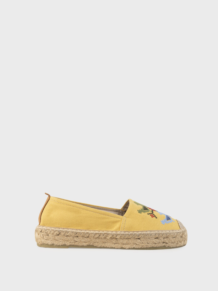 15226 KADIN AYAKKABI SARI KETEN 