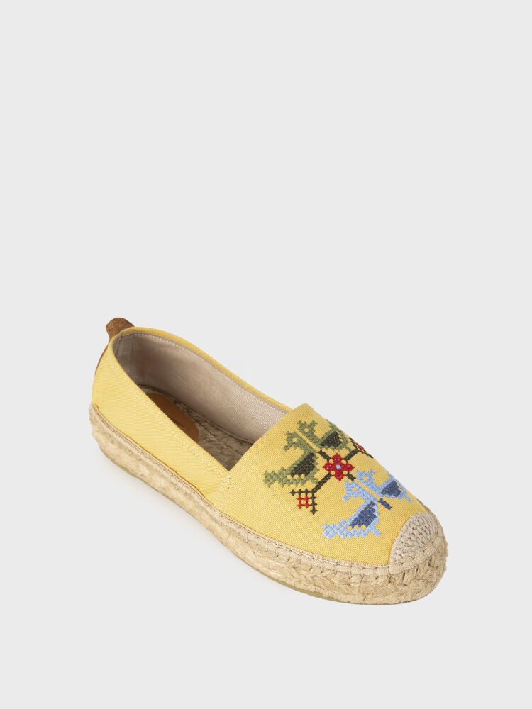 15226 KADIN AYAKKABI SARI KETEN - 2