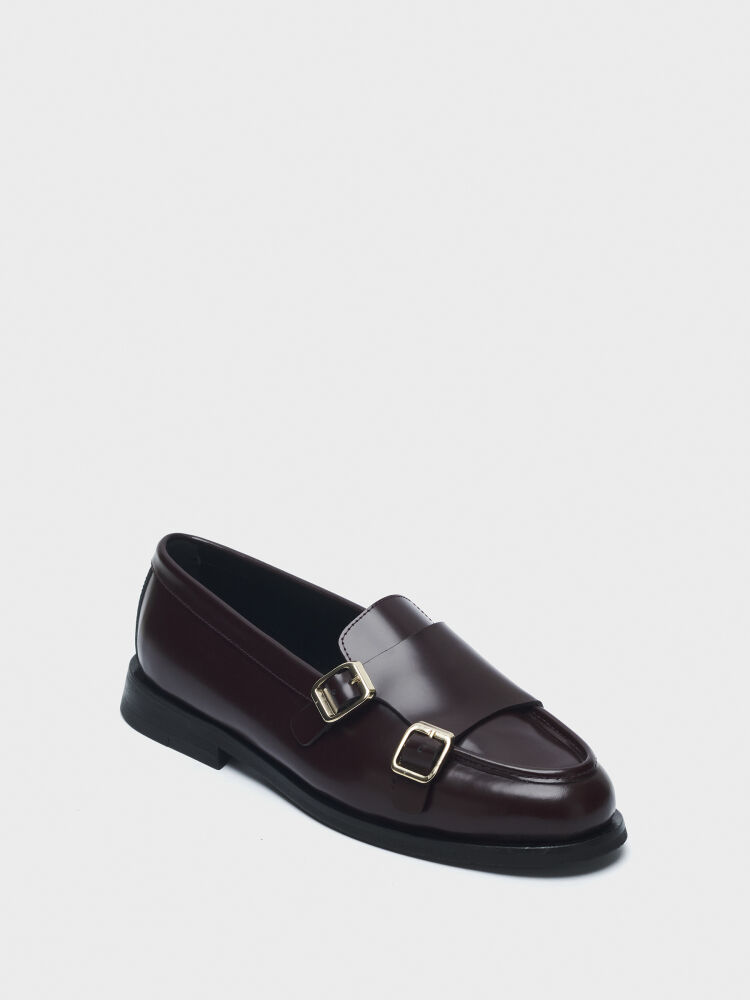 15235 KADIN AYAKKABI LOAFER BORDO - 2