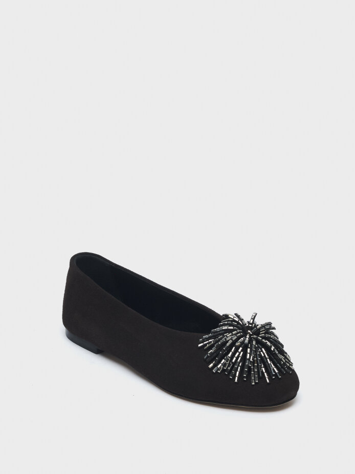 15236 KADIN BABET KAHVE SÜET - (1)