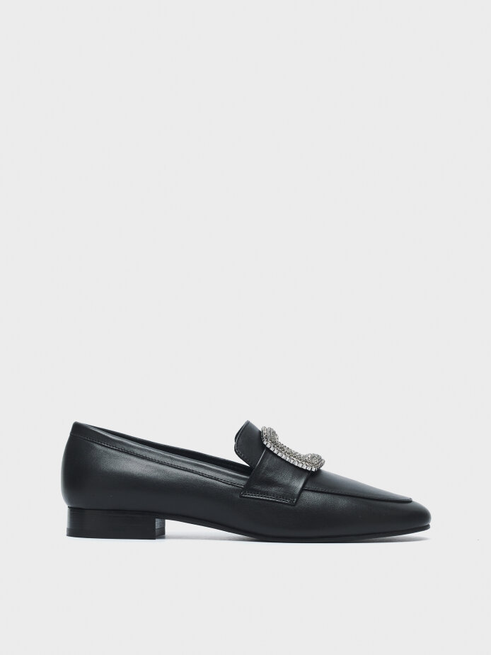 15242 KADIN LOAFER AYAKKABI SİYAH - 