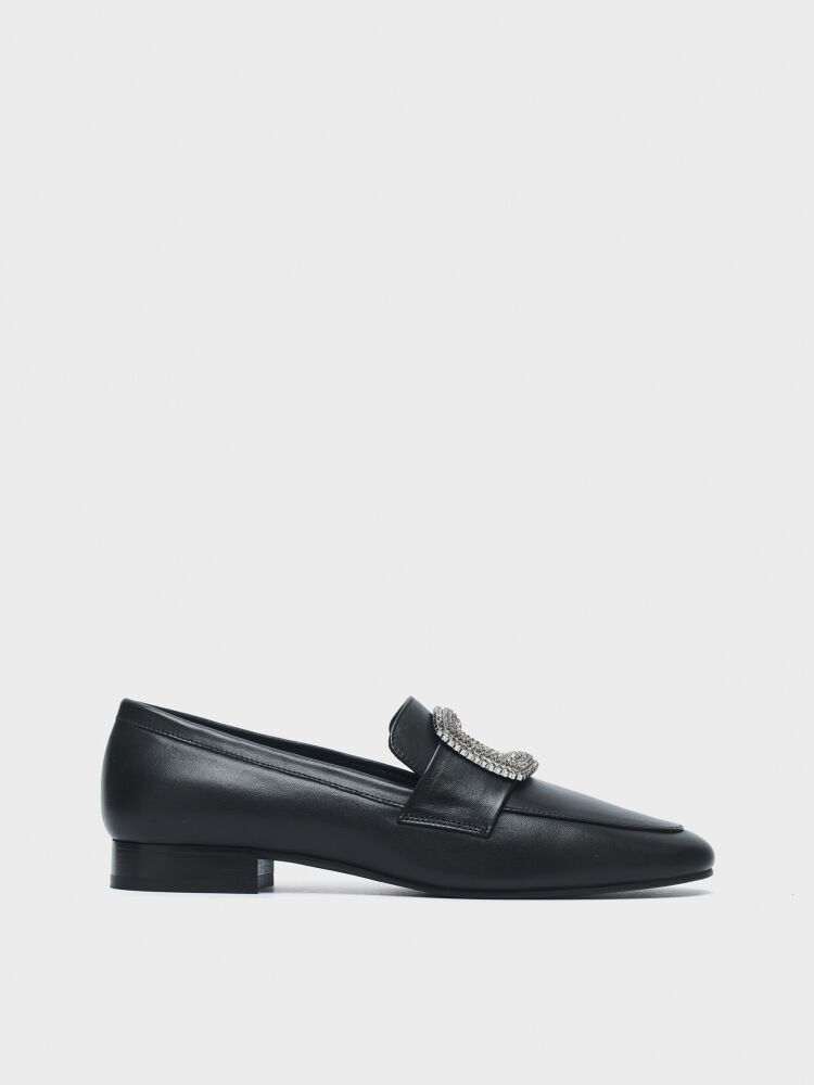 15242 KADIN LOAFER AYAKKABI SİYAH - 1