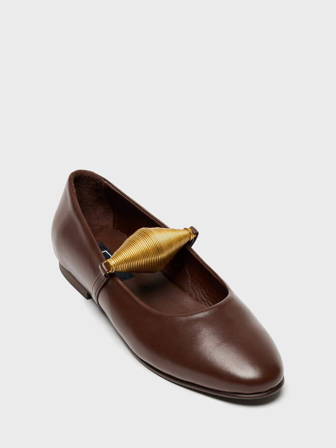 15249 KADIN AYAKKABI KAHVE DERİ - (1)