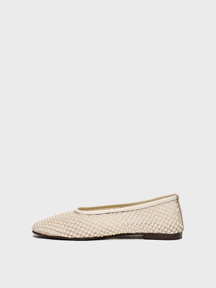 15250 KADIN BABET AYAKKABI BEJ FİLE - 3