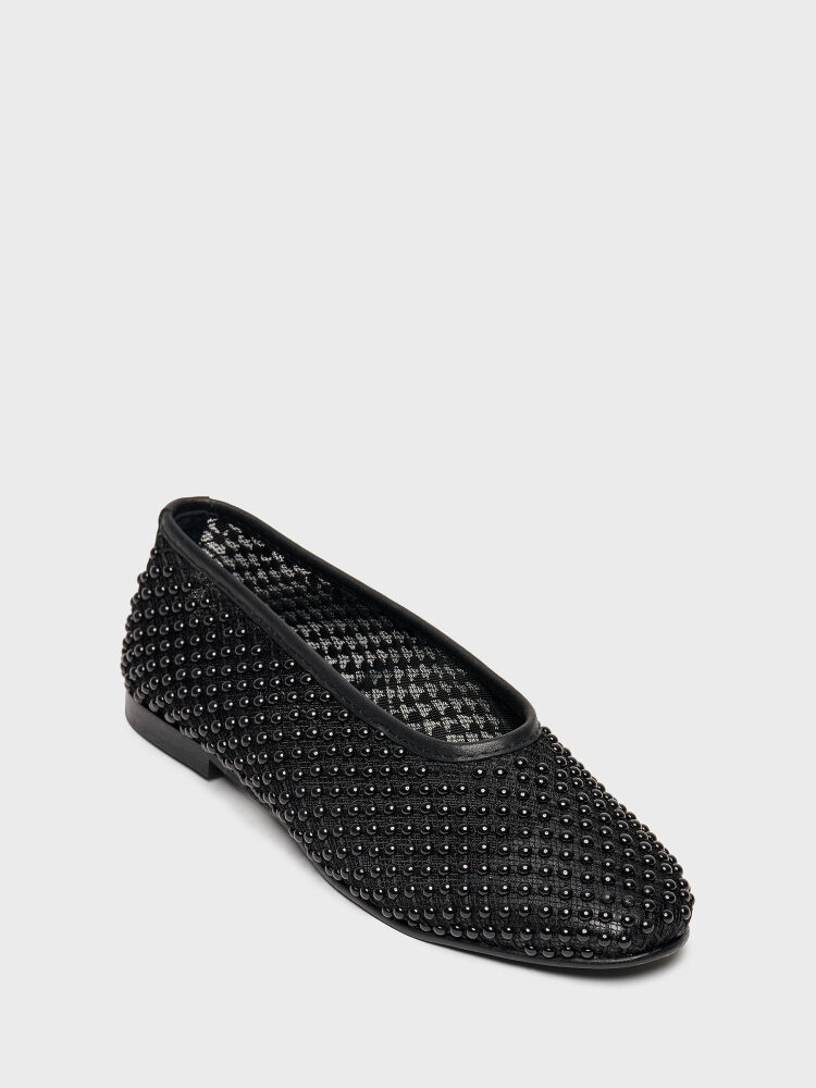 15250 KADIN BABET AYAKKABI SİYAH FİLE - 2