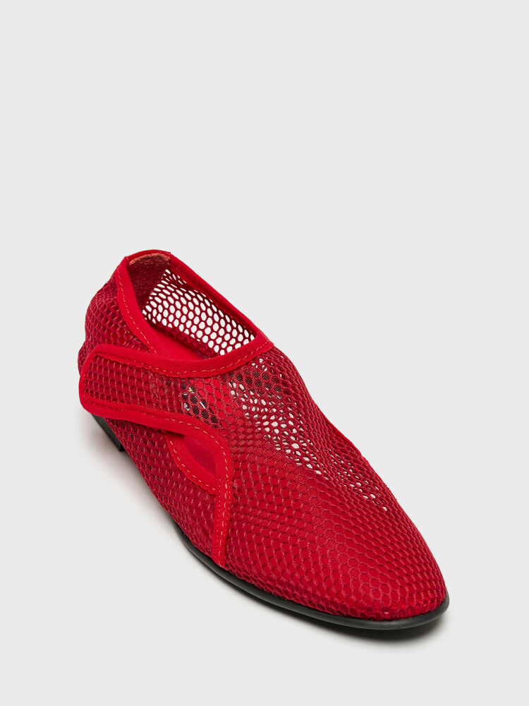 15254 KADIN BABET AYAKKABI KIRMIZI FİLE - 2